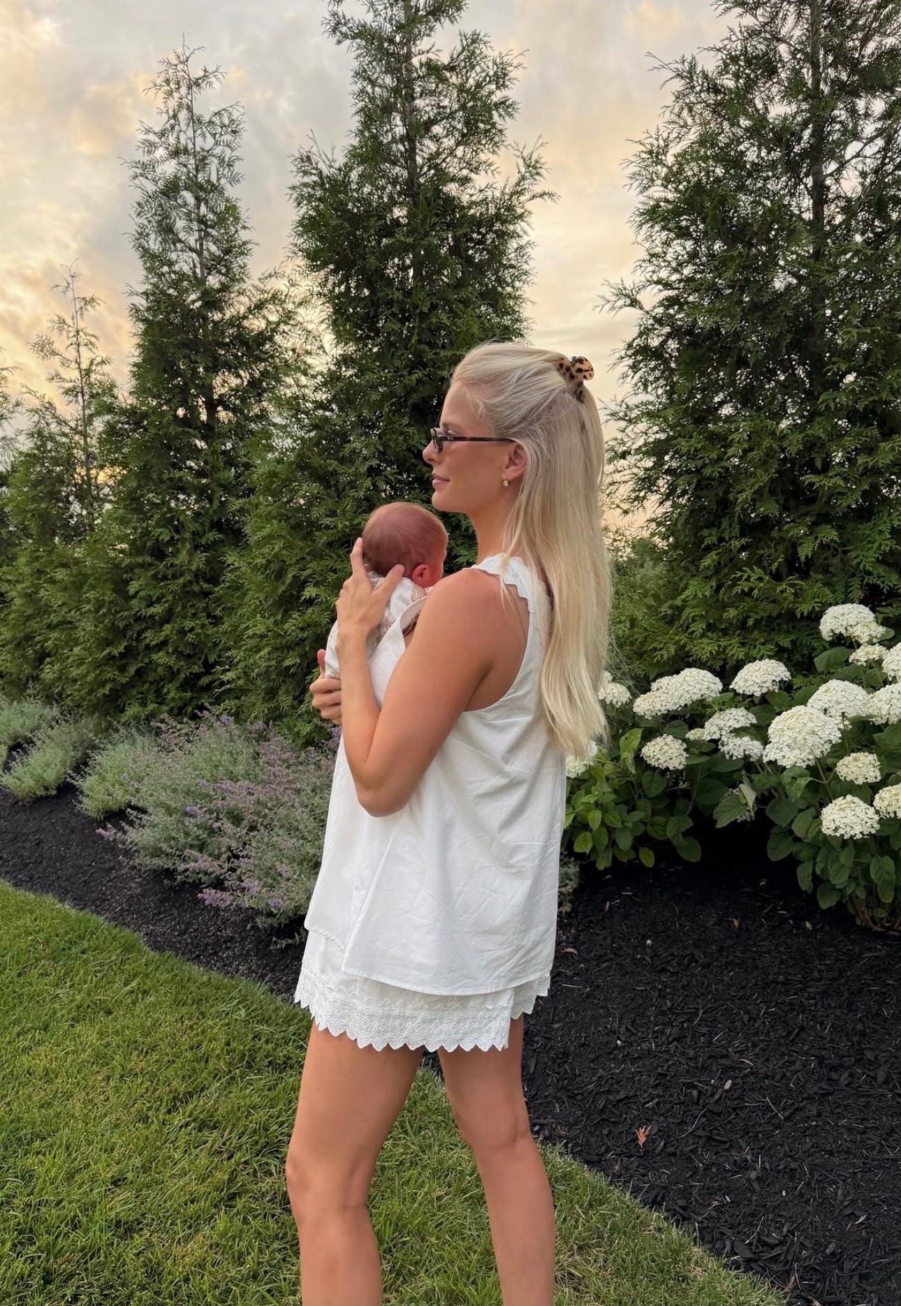 SIZE: 4 in top, 6 in bottoms (sized up for pregnancy but normally would be 4), shoes run tts!  Linked an Amazon lookalike too! #kathleenpost

Postpartum outfit, casual chic outfit, summer outfit 2026

#LTKootd #LTKmomlife