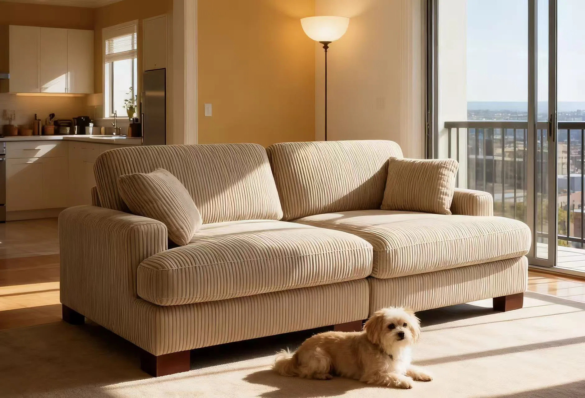 Mordecai 89'' Corduroy Sleeper Sofa | Wayfair North America