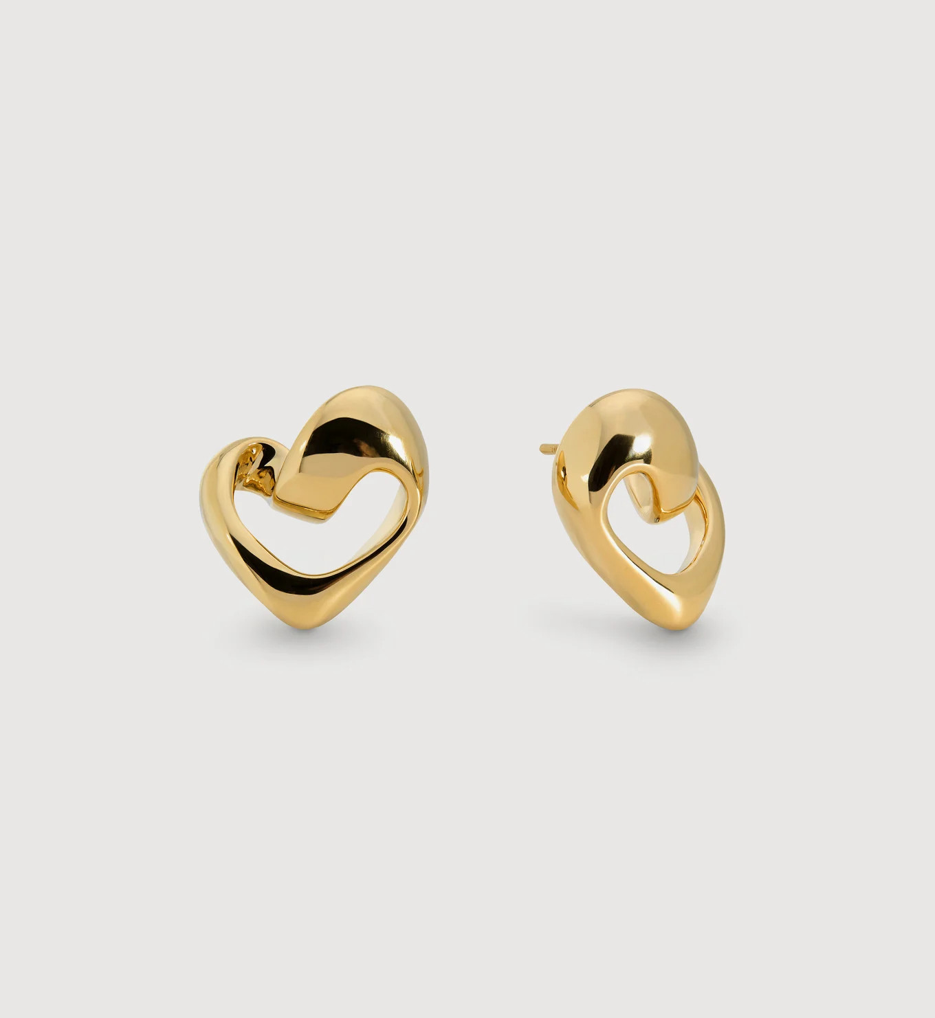 Infinity Heart Stud Earrings | Monica Vinader (Global)