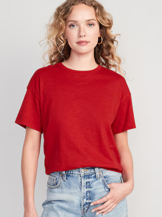 Vintage Slub-Knit T-Shirt for Women | Old Navy (US)