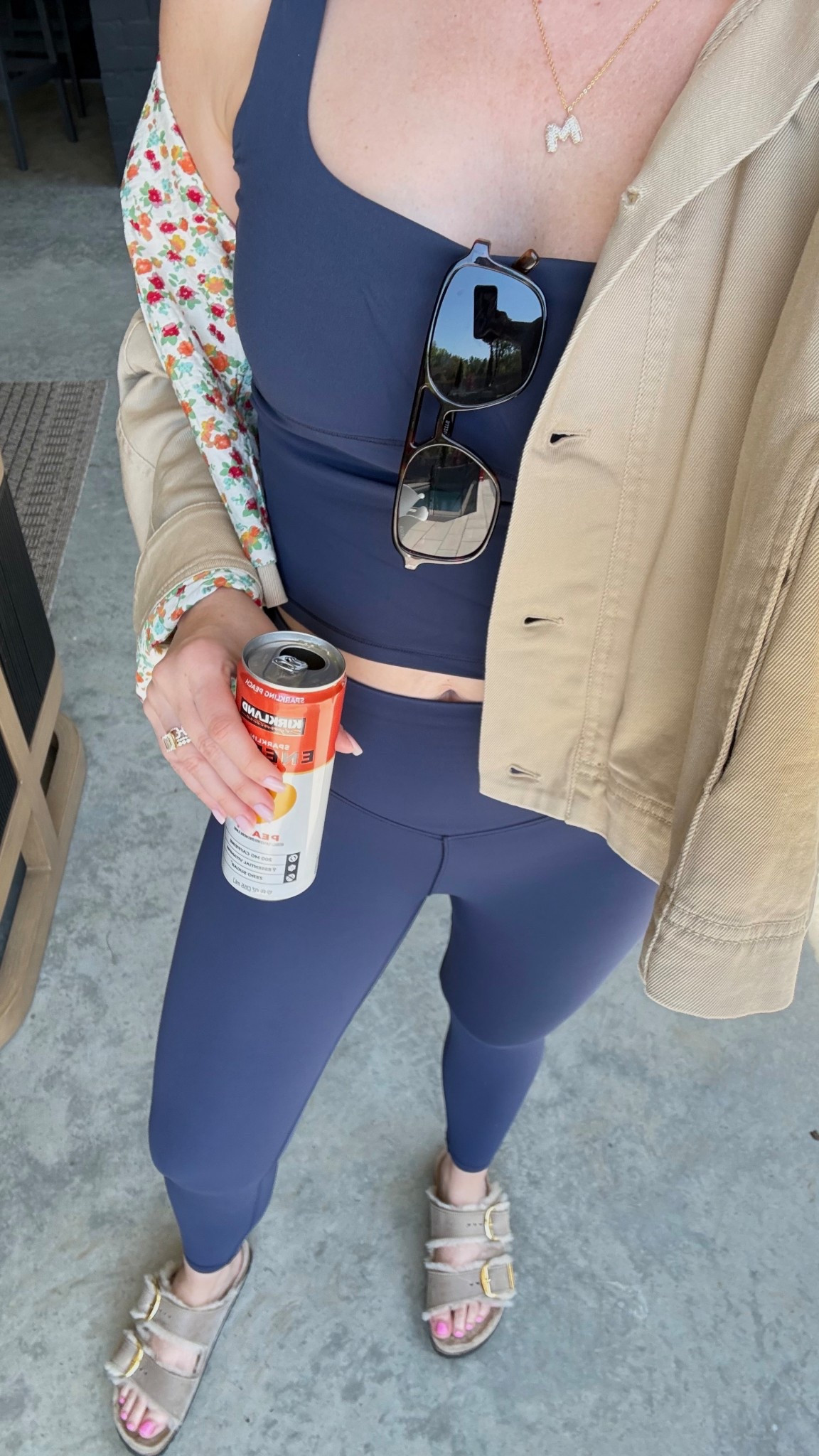 M tank. S legging. S/M jacket  

#LTKootd #LTKSeasonal #LTKActive