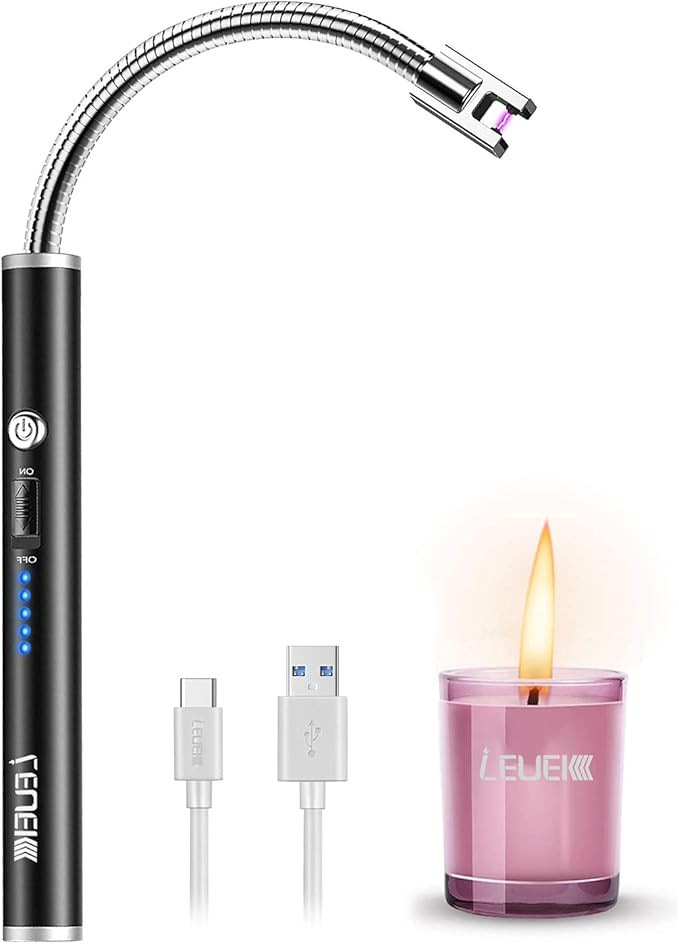 Candle Lighter, Upgraded USB Charging Arc Lighter with 360° Flexible Neck, Suitable Ignite Light... | Amazon (US)