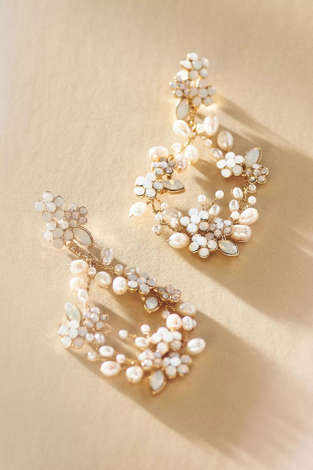Twigs & Honey Baby's Breath Bridal Pearl Earrings | Anthropologie (US)