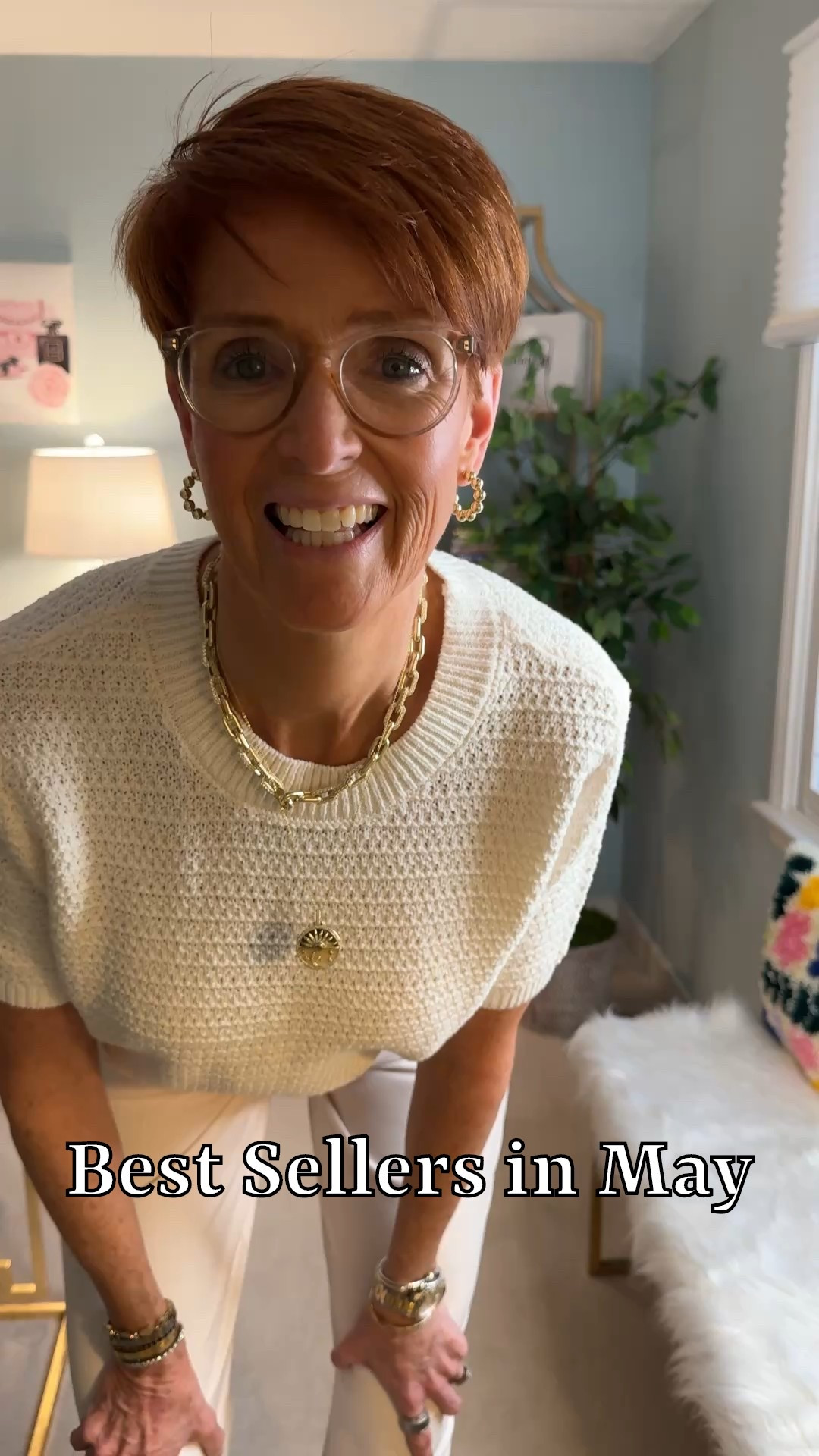 Best Seller in May from Loft! 

Sizing for this video : 
Loft cream short sleeve sweater size medium 
Loft cream pants size 8 

Loft finds, loft pants, monochromatic ootd, Summer sweater, neutral ootd, neutral summer finds, 

Hi friend! 👋 Thanks for your support! I’m so glad you’re here!
If you're tall, over 40, or just tired of fashion that doesn’t fit your life, you’re in the right place. I share
classic, elevated outfit formulas that actually work on tall women (I’m 6’1” for reference!) and help you feel
confident getting dressed again.
I am your resource for timeless, elevated fashion for women over 40 (and tall women)
Age: 55
Height: 6’1”
Tops: S/M
Bottoms: 8/10
Dresses: 8/M
Over 50 fashion, tall fashion, workwear, everyday outfits, timeless outfits, Classic Outfits