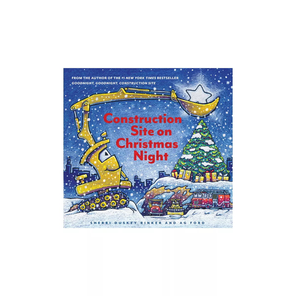 Construction Site on Christmas Night -  by Sherri Duskey Rinker (School And Library) | Target