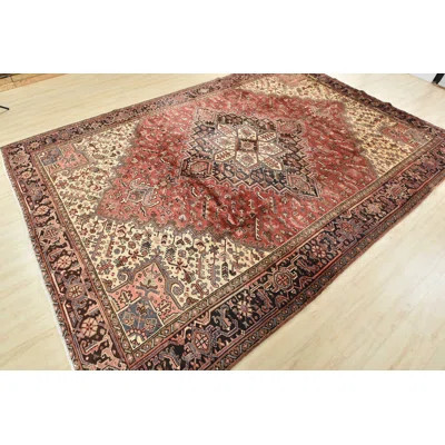 Munehito One-of-a-Kind 8'4'' X 11'7'' 1970s Wool Area Rug Red | Wayfair North America