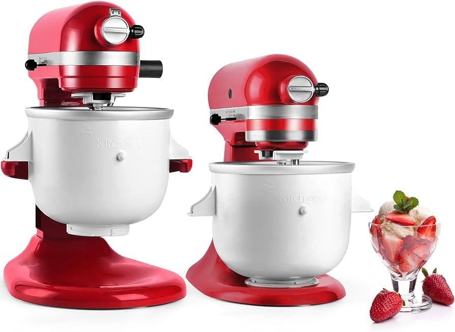 KITCHOOD Ice Cream Maker Attachment for Kitchenaid Stand Mixer,2-Quart Frozen Yogurt - Ice Cream ... | Amazon (US)