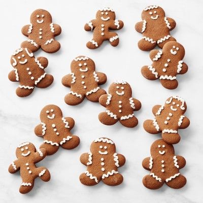 Cookie Crumbs and Crust Gingerbread Men, Set of 12 | Williams Sonoma | Williams-Sonoma