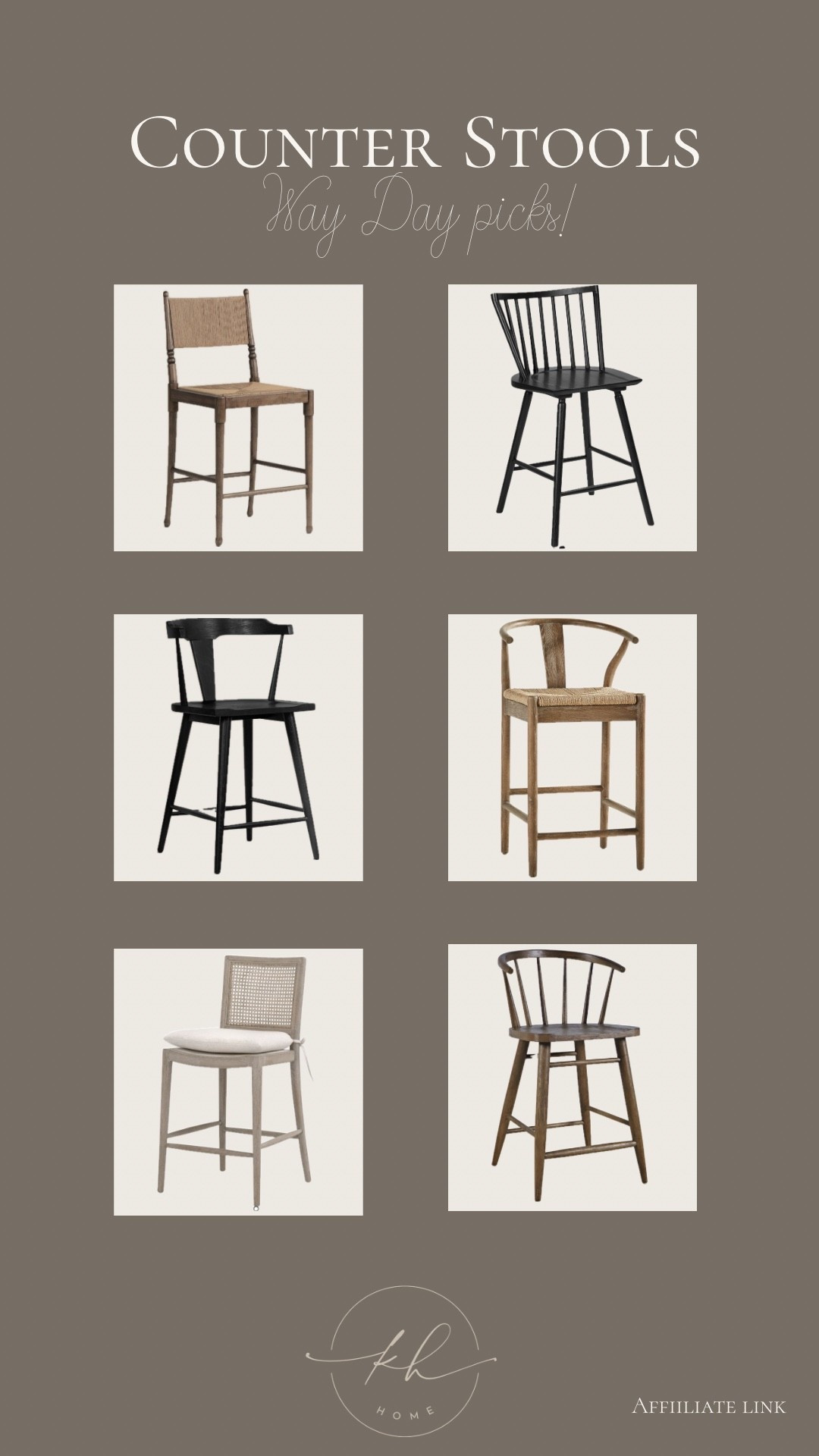 Way Day is the time to finally upgrade your counter stools 🙌🏼

I curated my favorite picks from the sale at ALL price points from budget-friendly options to more elevated styles. These are the ones I’d actually choose for my own home. Warm tones, and that cozy, lived-in look I’m always going for.

If your kitchen has been needing a little refresh, this is an easy swap 👏🏼

@Wayfair #ad #wayfairpartner #wayfair #wayday 