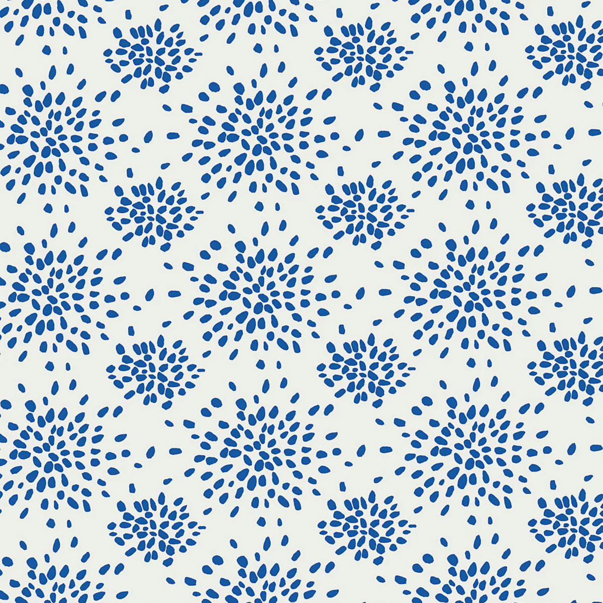 Fireworks Wallcovering in Blue On White | The Well Appointed House, LLC
