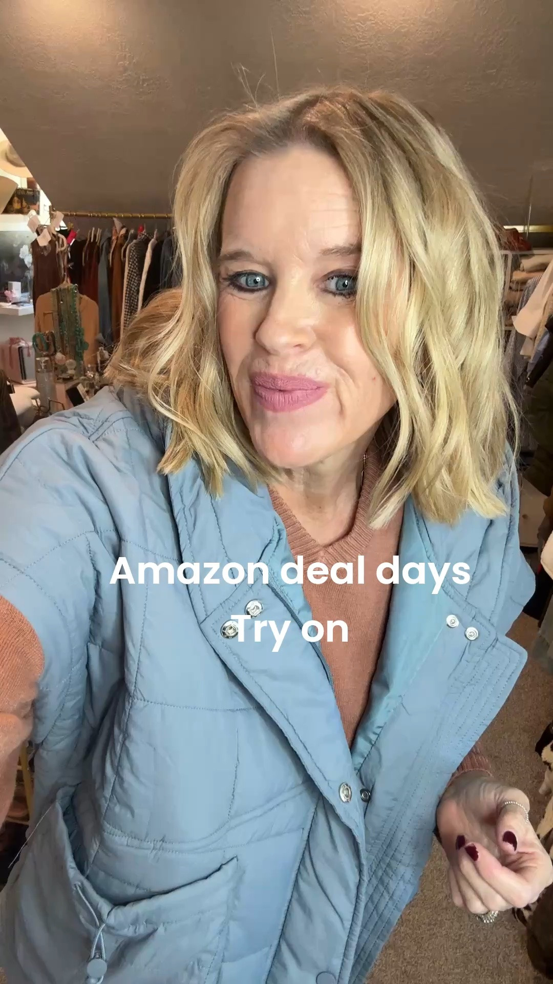 Part of my 
Amazon deal days 
Fashion haul 

This over sized 
Free people inspired puffer vests 

Comes in several colors 

Under $35 jeans 

All the size 

On sale loafers 
You’ll wear on repeat 

Gold bracelets under $12 

Ralph Lauren cashmere sweater
Not on sale