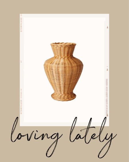 Kat Jamieson of With Love From Kat shares a woven vase. Neutral home decor, home decor, vase, neutral vase.

#LTKhome