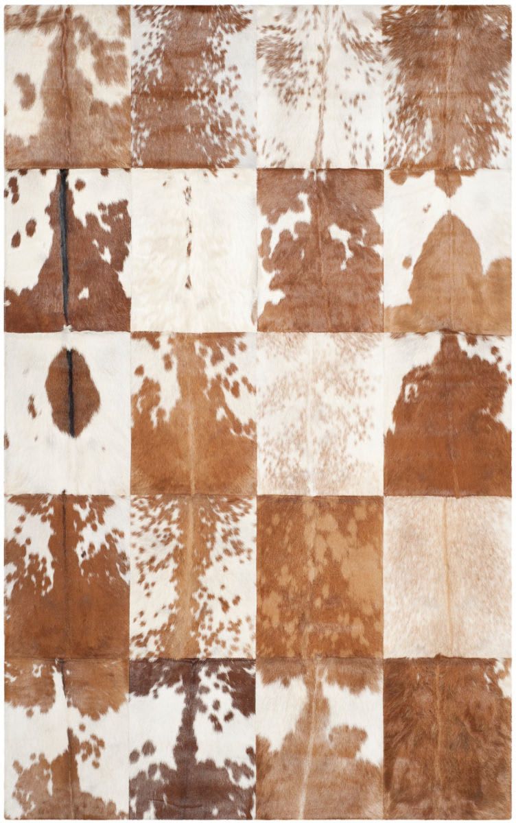 Safavieh Studio Leather Stl169a Ivory - Tan Area Rug | RugStudio.com