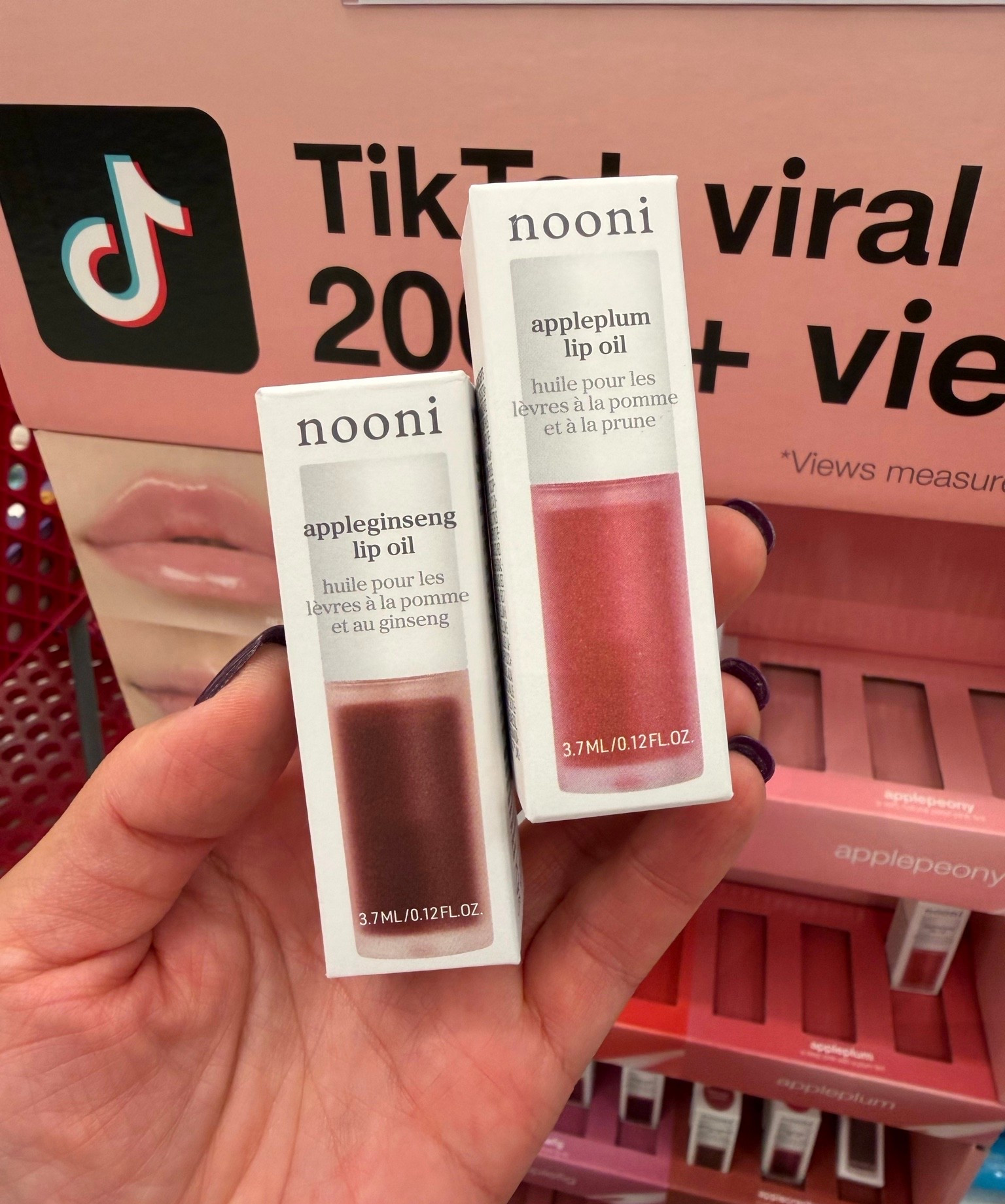 Nooni Apple Ginseng & Plum Purple  Lip Oils - Tik Tok viral lippies Target Beauty @Target #target #targetbeauty #targetfinds #nooni #lipoil #tiktokbeauty #targetdeals

#LTKBeauty #LTKselfcare #LTKTravel