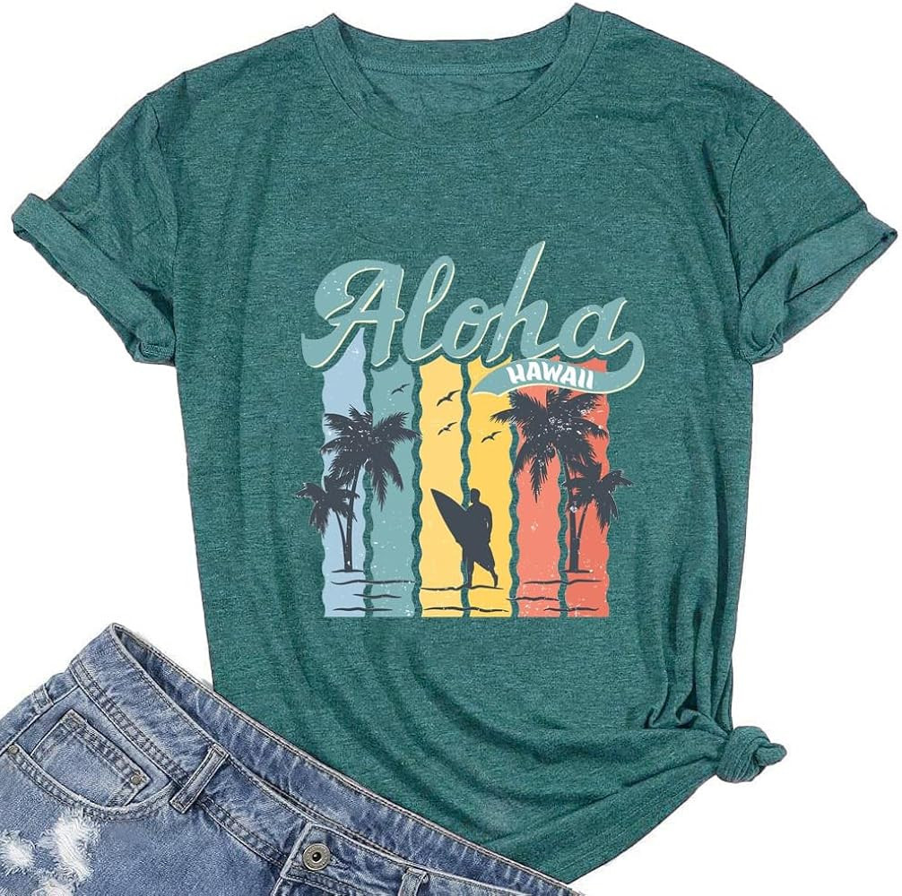 Vacay Mode T Shirts for Women Summer Beach Hawaii Vacation Short Sleeve Tops Holiday Cruise Getaw... | Amazon (US)