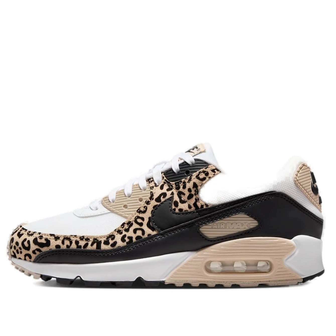 (WMNS) Nike Air Max 90 'Leopard Sanddrift Black' IF1619-100 | KICKS CREW