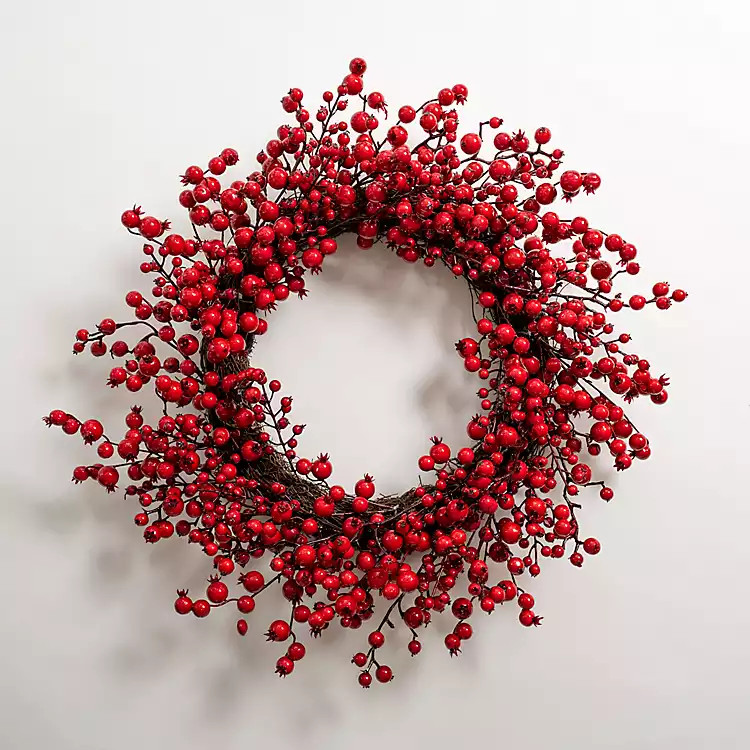 Classic Red Berry Bunch Wreath | Kirkland's Home