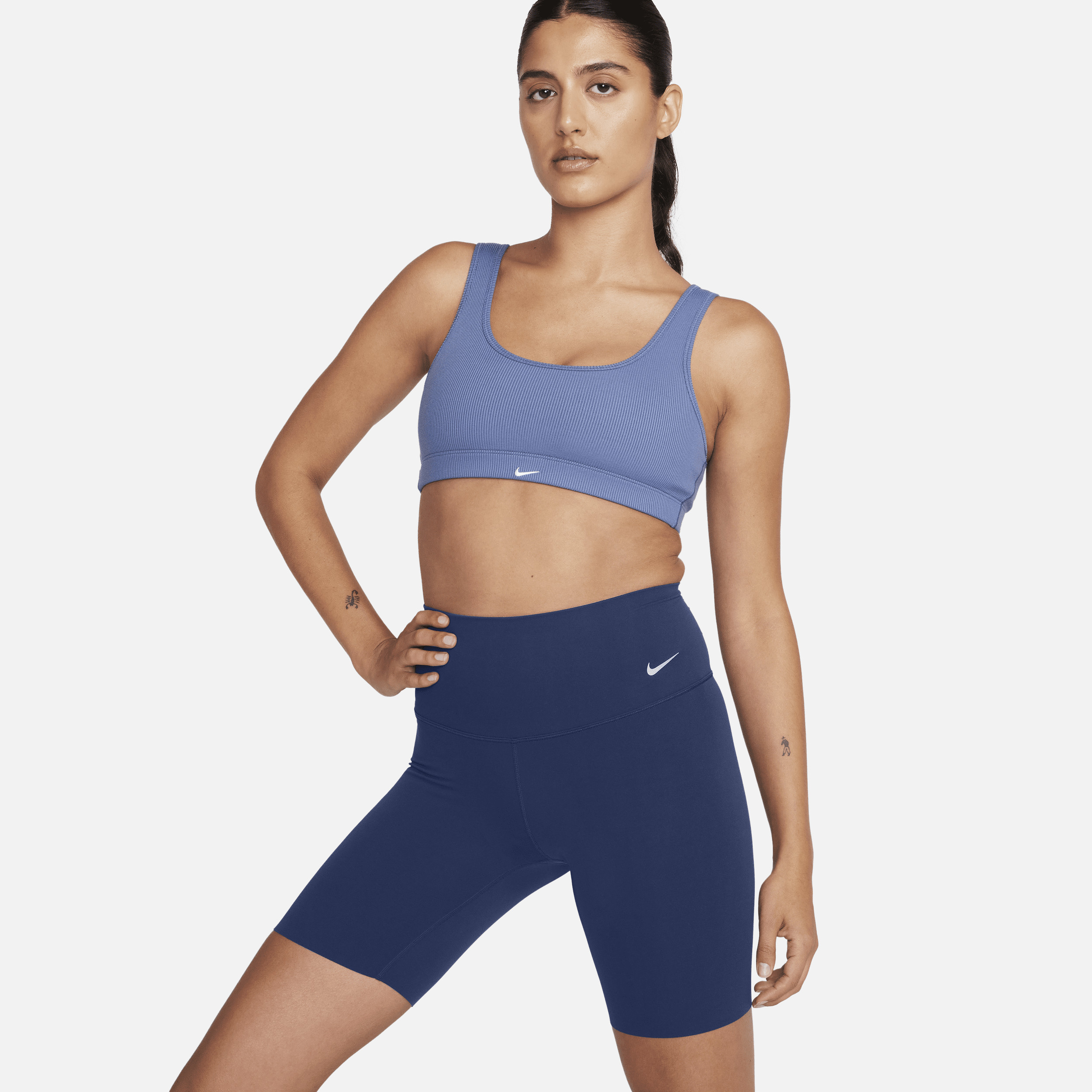 Nike Women's Zenvy High-Waisted 8" Biker Shorts in Blue | DQ6003-410 | Nike (US)