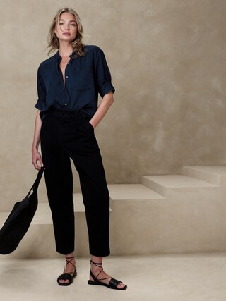 TENCEL™ Buttoned-Cuff Shirt | Banana Republic Factory