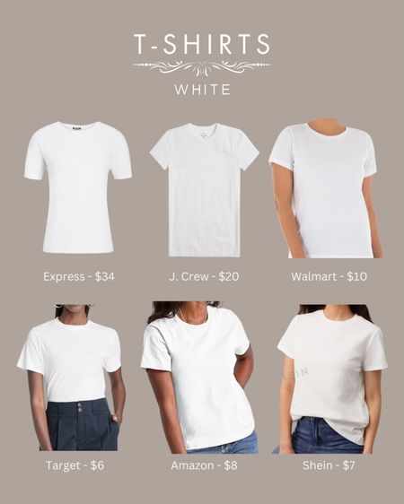 Spring/Summer Capsule Closet: White T-Shirts

Brands Include: Walmart, Express, Target, SHEIN, J.Crew

#LTKSeasonal #LTKfindsunder50 #LTKstyletip