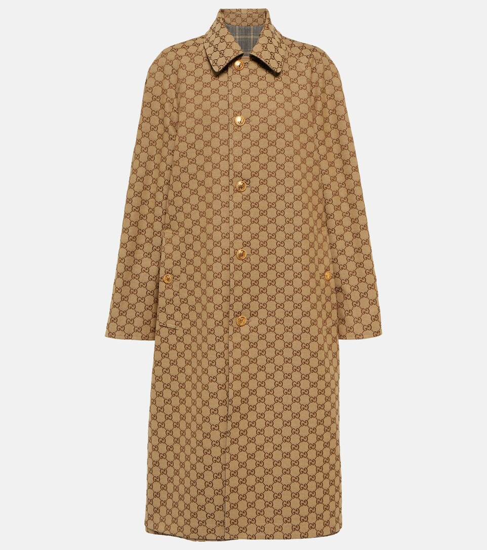 Reversible checked linen and wool coat | Mytheresa (US/CA)
