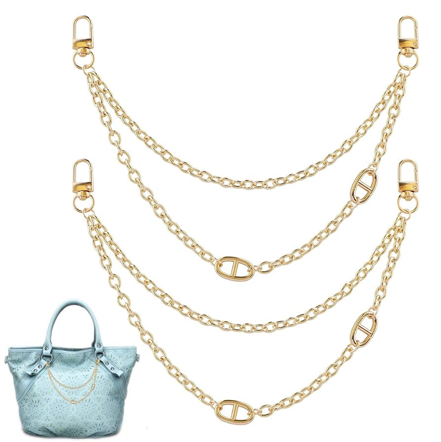 Purse Extender Chain,2 Pcs Bag Extender Chain,Pig Nose Bag Charms for Handbags,Metal Purse Strap ... | Amazon (US)