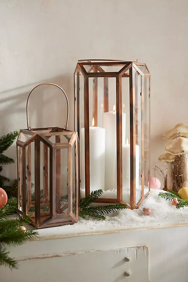 Faceted Copper Lantern | Anthropologie (US)
