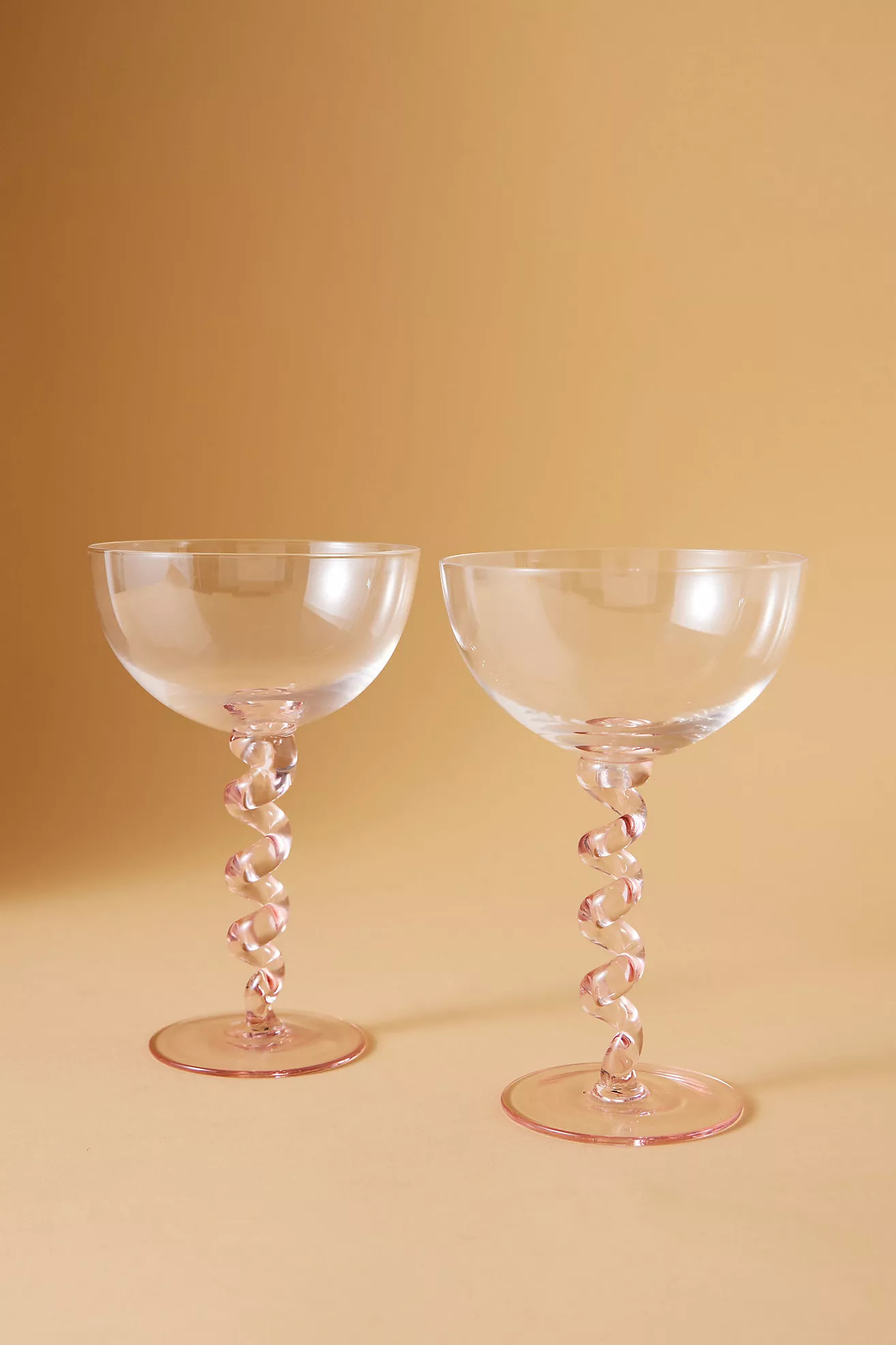 Set of 2 Swirl Coupe Glasses | Anthropologie (UK)