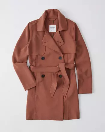 Drapey Trench coat | Abercrombie & Fitch US & UK