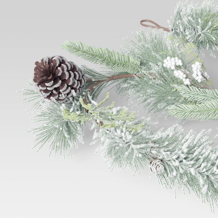 Heavy Flocked Garland - Threshold™ | Target