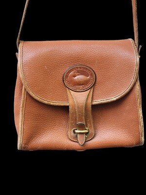 VTG Vintage Dooney & Bourke Leather Saddle Crossbody Shoulder Bag Brown USA  | eBay | eBay US