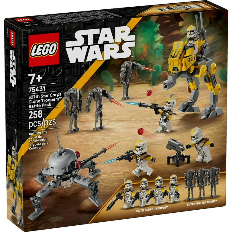 LEGO Star Wars 327th Star Corps Clone Troopers Battle Pack Building Toy - Pretend Play Set for Bo... | Walmart (US)