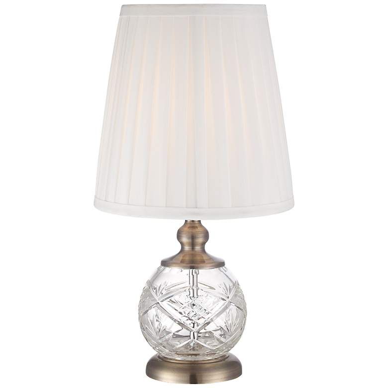 Ida Crystal Sphere and Brass 15" High Mini Accent Table Lamp - #3G948 | Lamps Plus | Lamps Plus