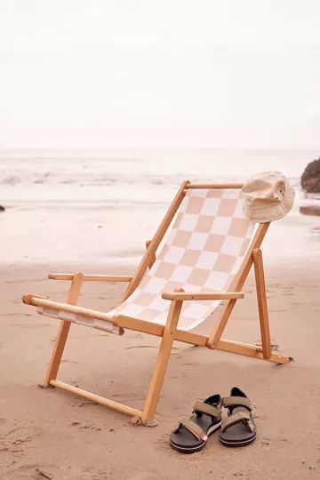 migraneuse For Deny 1989 Check Outdoor Folding Chair | Urban Outfitters (US and RoW)