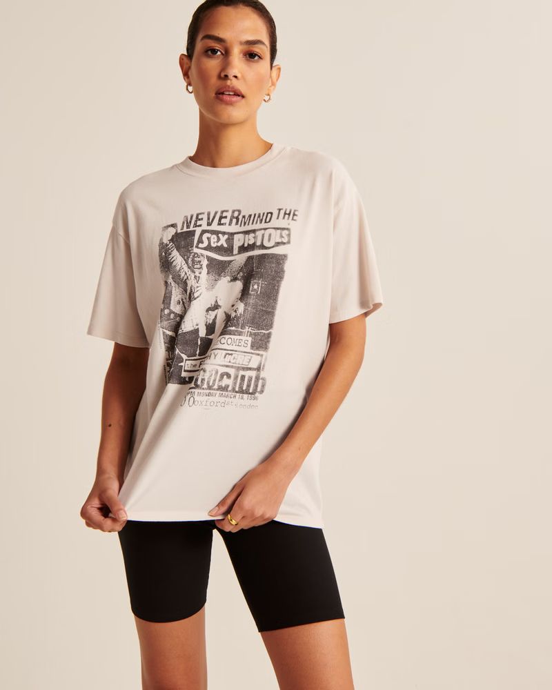 Oversized Boyfriend Sex Pistols Graphic Tee | Abercrombie & Fitch (US)