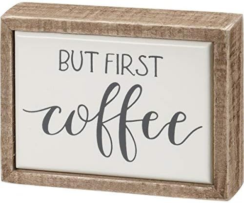 Primitives by Kathy But First Coffee Home Décor Sign | Amazon (US)