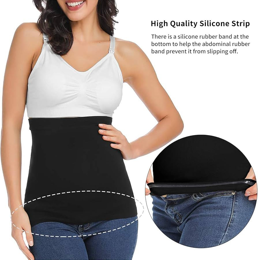 Seamless Belly Band for Pregnancy with Pregnancy Support Belly Belt Bands | Amazon (US)