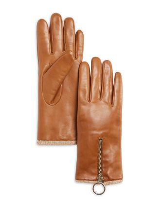 Fancy Cashmere Lined Leather Gloves - Exclusive | Bloomingdale's (US)