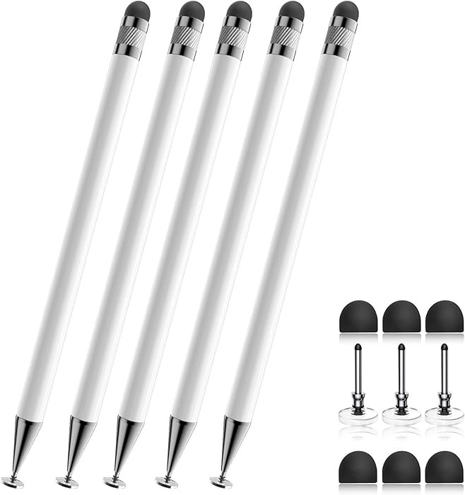 Bopomofo Stylus (5 Pcs), 2-in-1 Stylus Pen for Touchscreen, High Precision and Sensitivity, Suita... | Amazon (US)