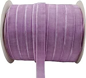10 Yards Velvet Ribbon Spool Available in Many Colors (Light Purple, 5/8") | Amazon (US)