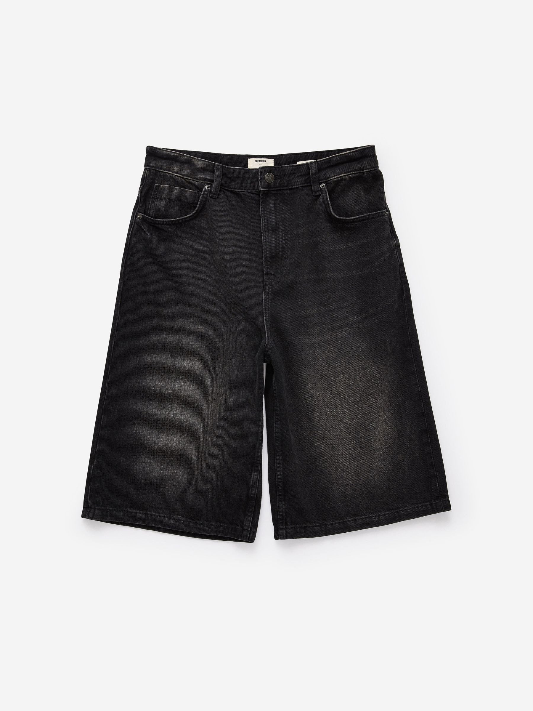 Cotton On Cotton On Black Super Baggy Jort Shorts | Next US