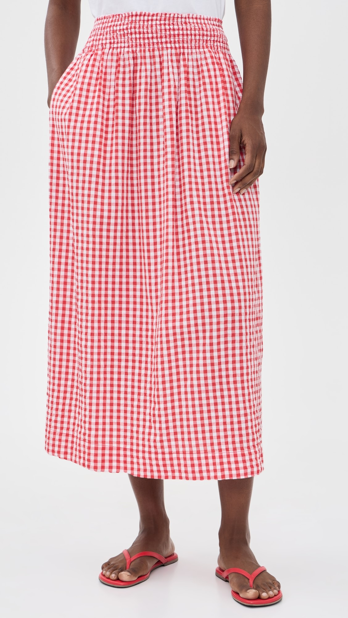 Splendid Gigi Gingham Midi Skirt | Shopbop | Shopbop