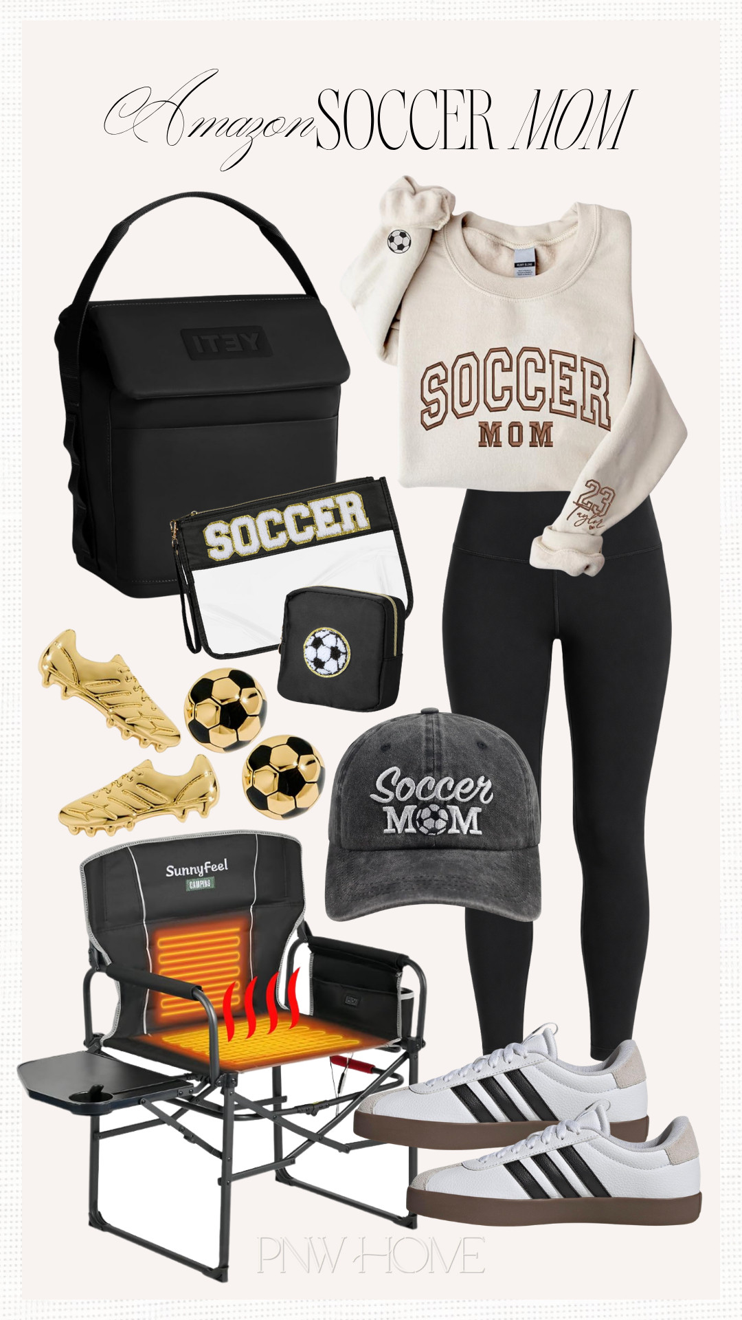 Soccer mom favorites from Amazon!

Soccer mom style, soccer mom sweatshirt, black leggings, yoga leggings, Adidas sneakers, tennis shoes, heated folding chair, soccer earrings, soft cooler, soccer mom cap, soccer mom accessories, clear makeup bag 

 #LTKmomlife #LTKSeasonal #LTKKids