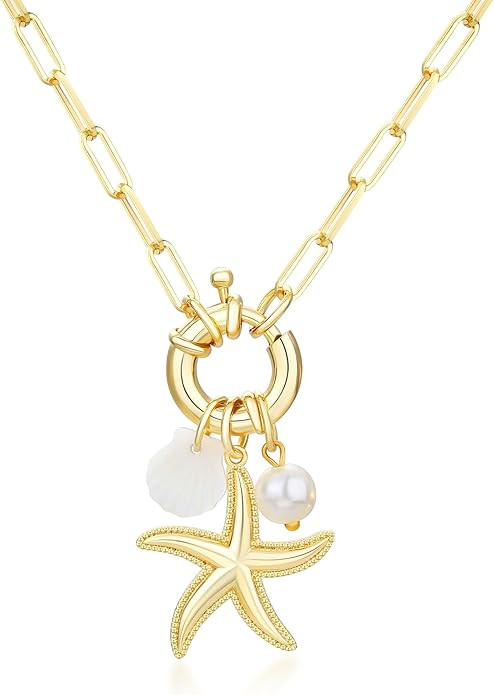 MISS RIGHT Dainty Gold Evil Eye Hamsa Hand Coin Lucky Charm Pendant Necklace for Women Trendy Vin... | Amazon (US)