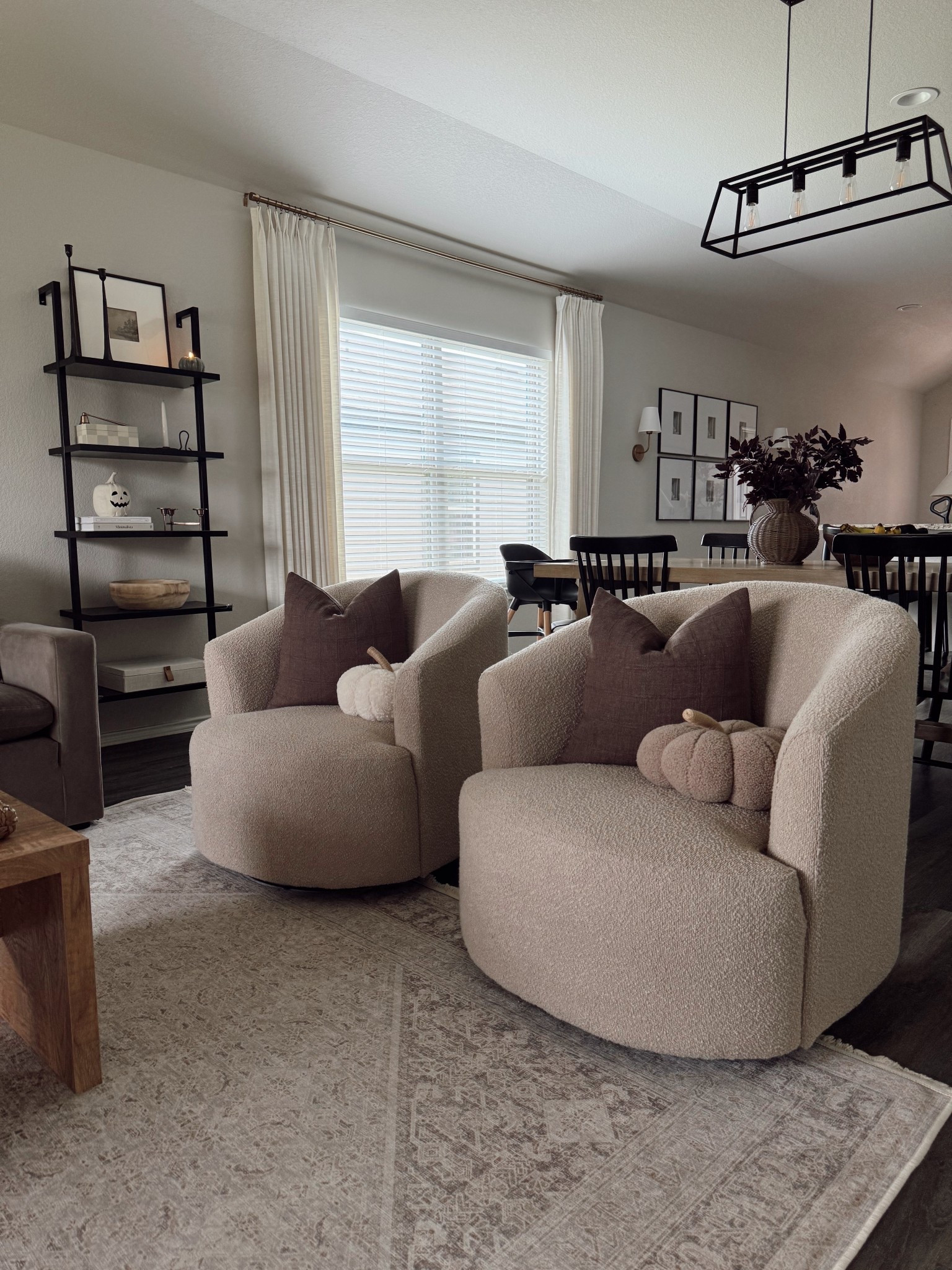 favorite swivel chairs and new pillow covers for fall 🤎

#LTKHome #LTKSeasonal #LTKFallSale