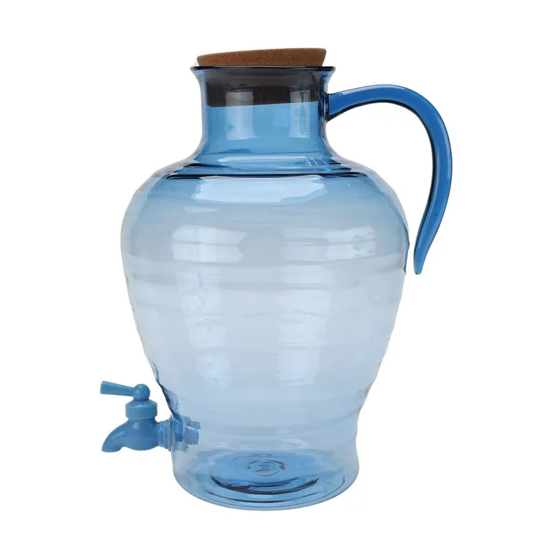 Mainstays by Becky G. & Alejandra 2-Gallon Acrylic Beverage Dispenser, Blue | Walmart (US)