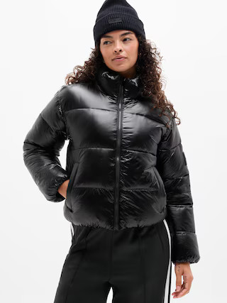 Halo Flannel Puffer Jacket | Athleta