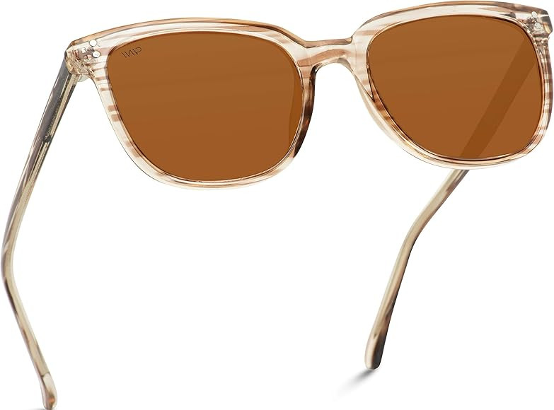 WearMe Pro - Classic Polarized Square Flat Retro Unisex Men Women Sunglasses | Amazon (US)