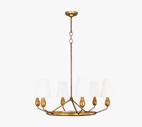 Fitz Round Metal Chandelier | Pottery Barn (US)