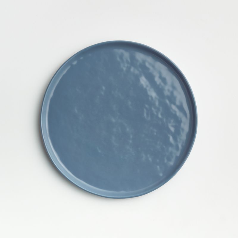 Mercer Denim Blue Round Ceramic Salad Plate + Reviews | Crate & Barrel | Crate & Barrel
